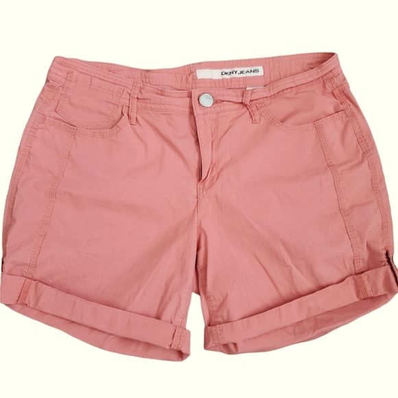 Dkny Pants - DKNY PEACH COTTON SHORTS - 8